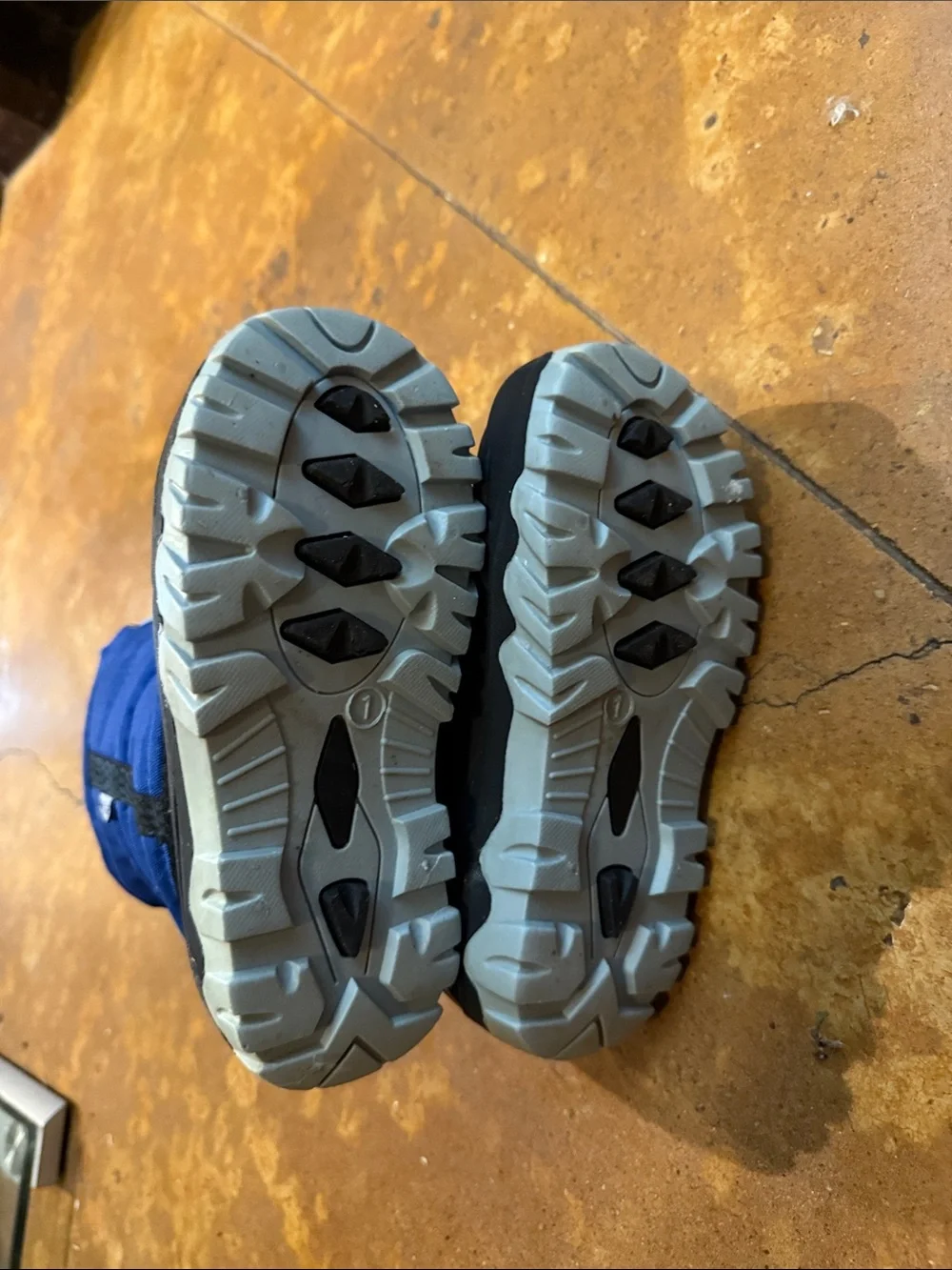 Zella Kids Blue and Black Snow Boots